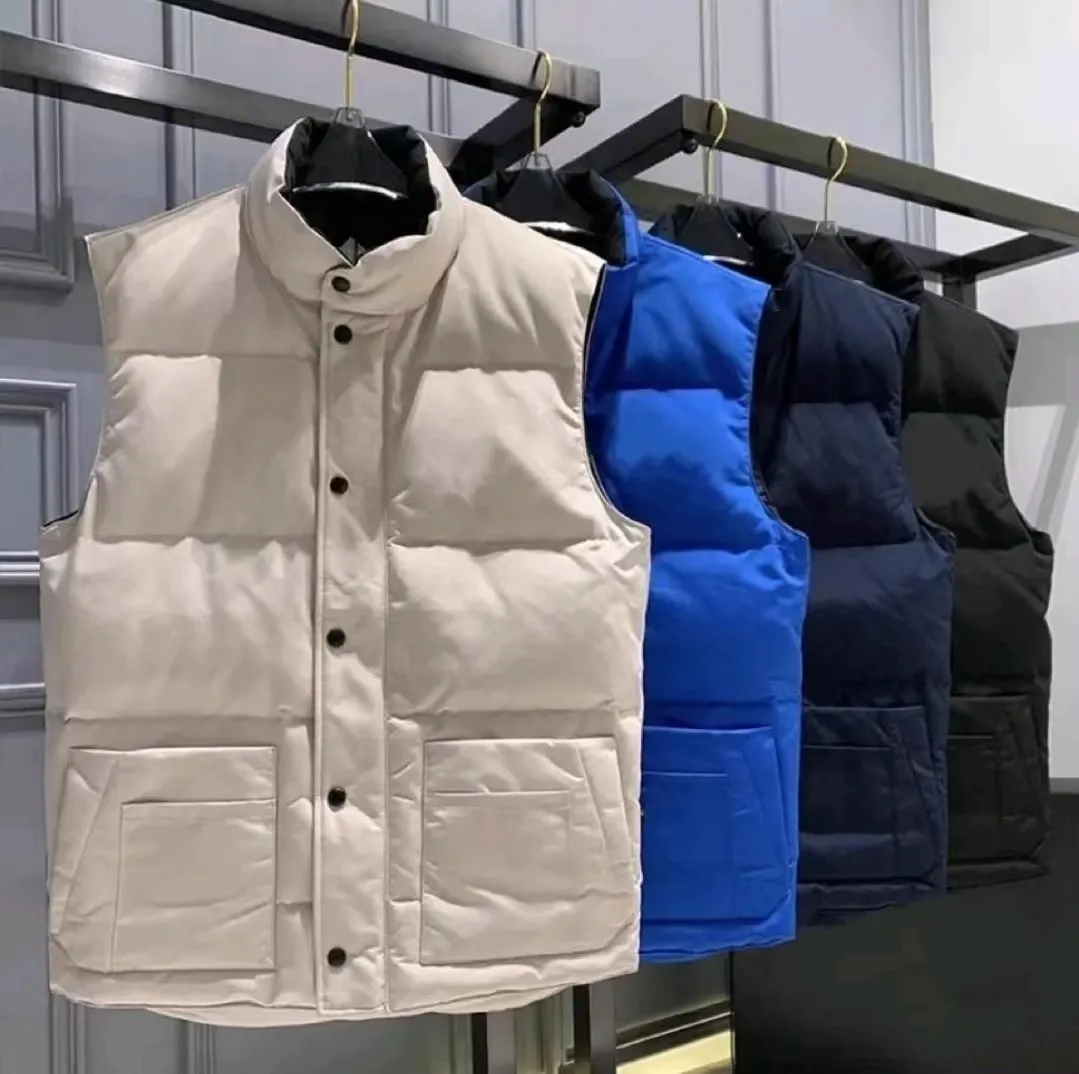 Fashion vests Down vest Keep warm mens stylist winter jacket men and women thicken outdoor coat cold protection size_voghion.com