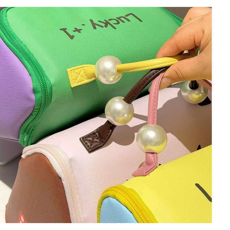 Dopamine House Divided Cosmetic Bag Large Capacity Zoned Handheld 2025 New Waterproof Travel Portable Storage Bag_voghion.com