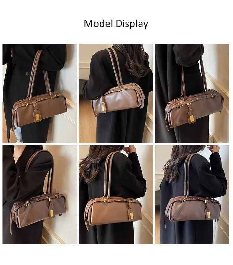 Pu-Kissentaschen für Frauen, einfarbig, weiches Leder, Schultertasche für Damen, vielseitige Schulranzen, Unterarmtaschen für Damen_voghion.com