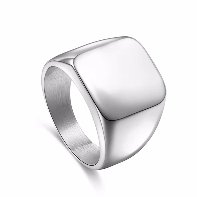 2024 Gioielli di moda quadrati in acciaio inossidabile per accessori Anniversario Festa di nozze Regalo Anelli da uomo geometrici alla moda_voghion.com