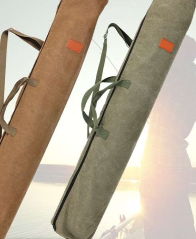 Neue Aufbewahrungstasche aus Segeltuch für Angelruten, verschleißfestes und verdicktes Angelzubehör_voghion.com