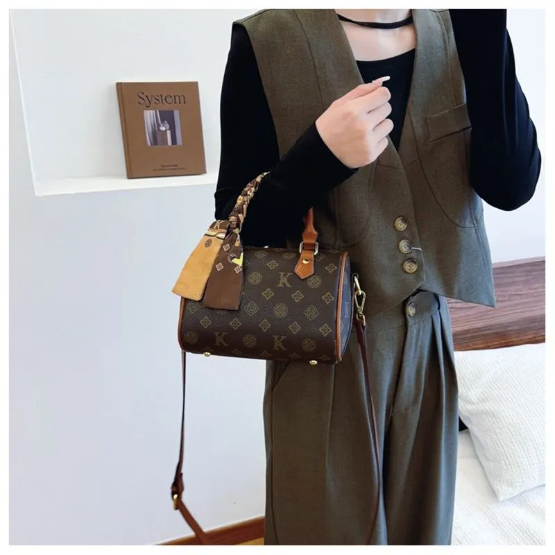 Designer Free Shipping 2025 New Fashionable Temperament Boston High-end Printed Shoulder Crossbody Bag For Womens_voghion.com