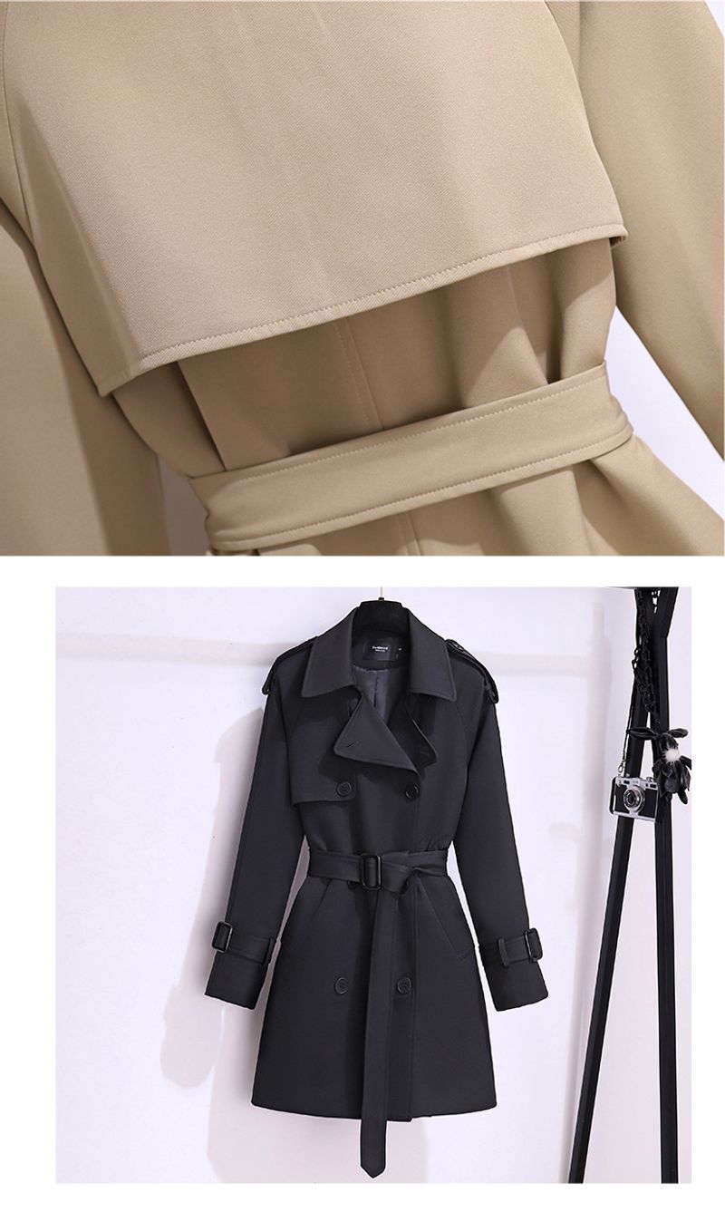 Kurze Windjacke neuer britischer Khaki-Mantel im koreanischen Stil_voghion.com