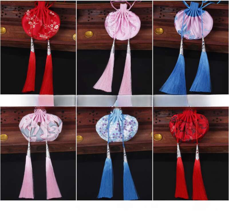 Anhänger Besticktes Handgemachtes Beifuß Duftsäckchen Leere Tasche_voghion.com