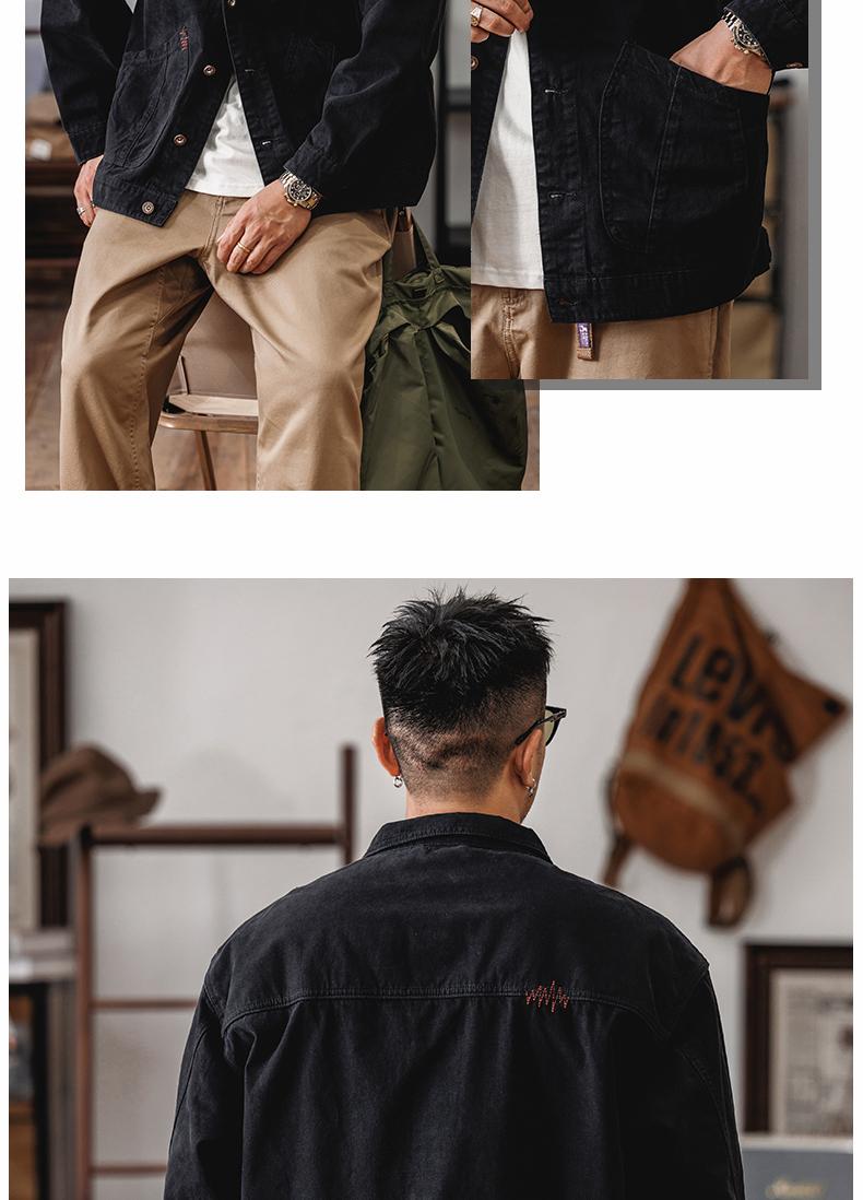 Sportswear Men's Spring Heavy Retro Hunting Jacket Three-piece Set Of Leisure Tooling Set_voghion.com