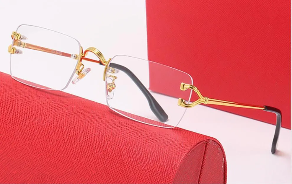 Nuovo stile di moda in legno corno di bufalo 2452233 occhiali da sole di colore misto in lega di titanio con montatura miopia uomo donna di alta qualità_voghion.com