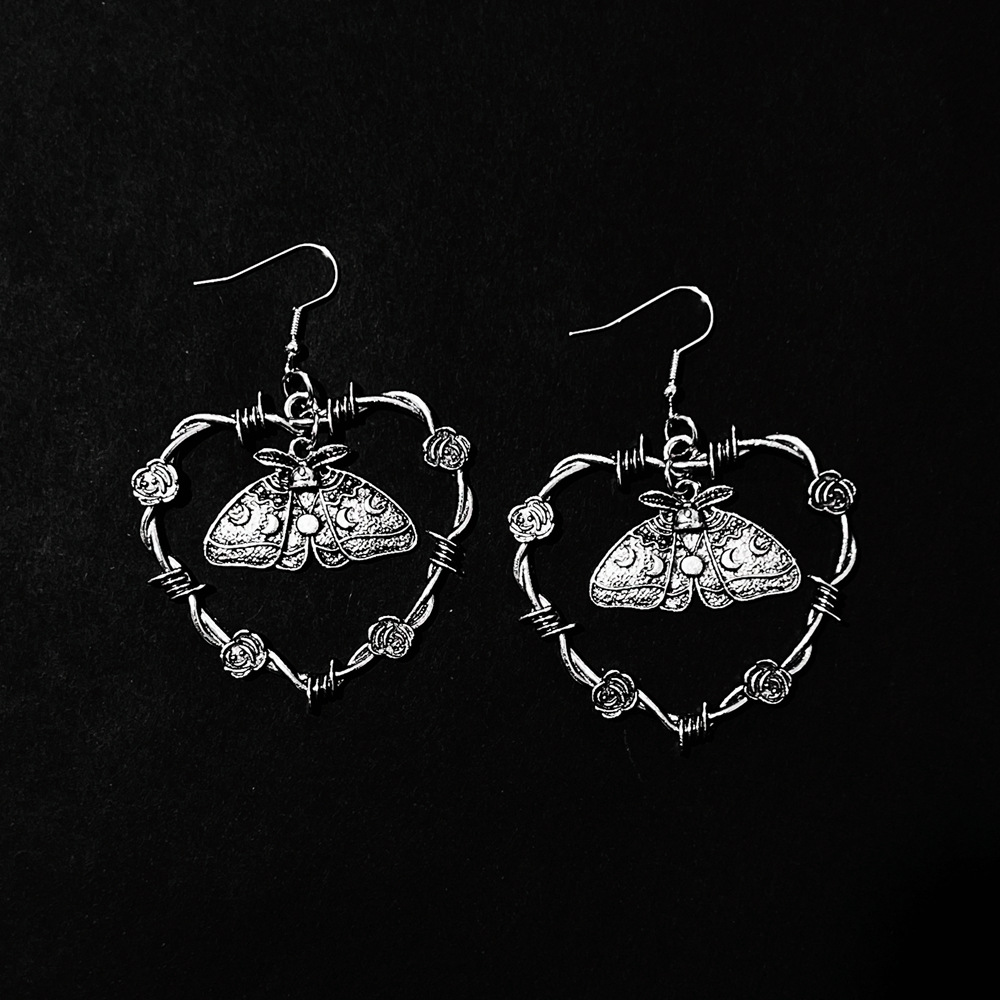 Ohrringe Silber Ohrringe herzförmig Draht Schmuck_voghion.com