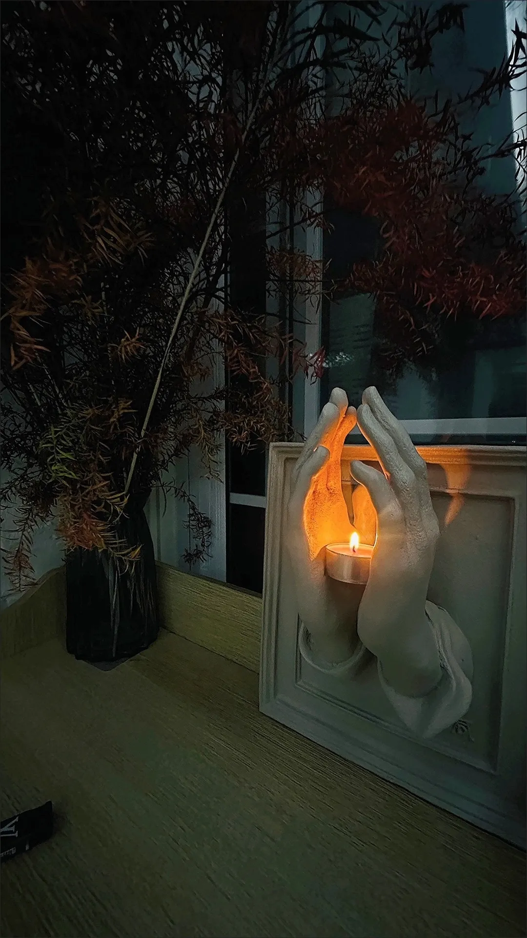 Jellypaint New "Praying Hands" Handmade Art Aromatherapy Candle Holder Pendant Three-Dimensional High-End Ornament_voghion.com