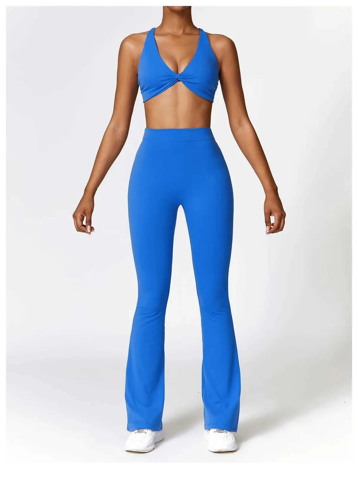 New Yoga Flare Leggings High Waist Wide Leg Pants Women Gym Fiess Sports Flared Pant Dance Trousers V-shaped Hip M llolg_voghion.com