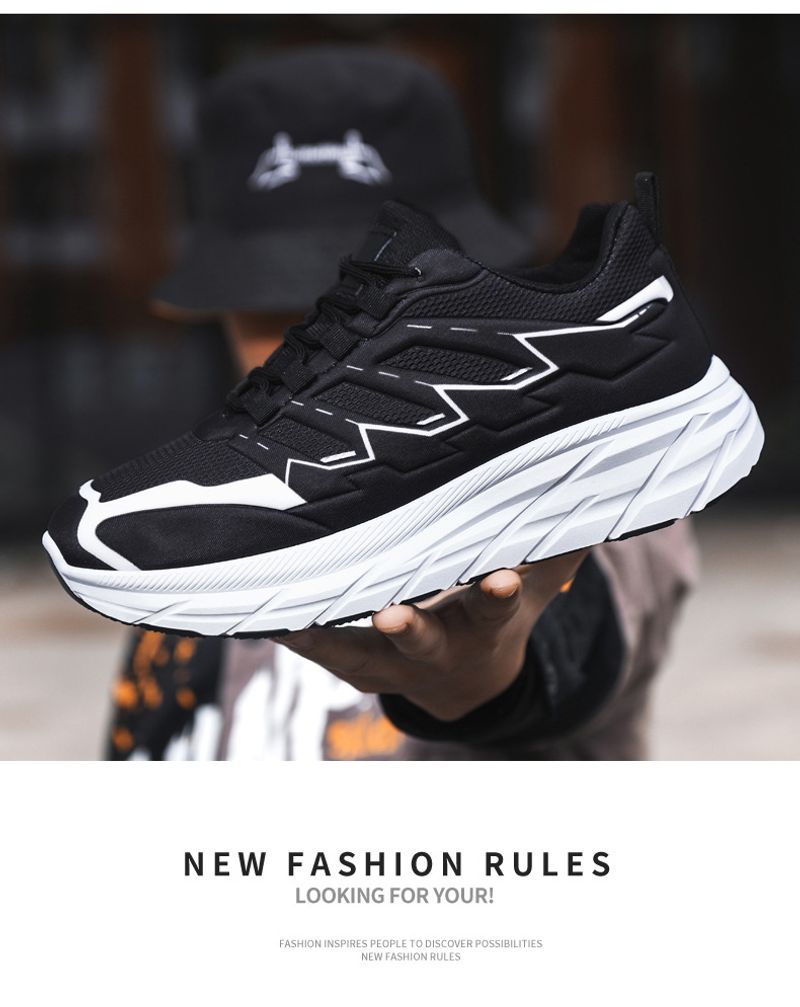 Frühling Neue 2024 Outdoor Bergsteigen Herren Freizeit Sport Leichte Laufschuhe Atmungsaktiv Dicke Sohle Papa Schuhe_voghion.com