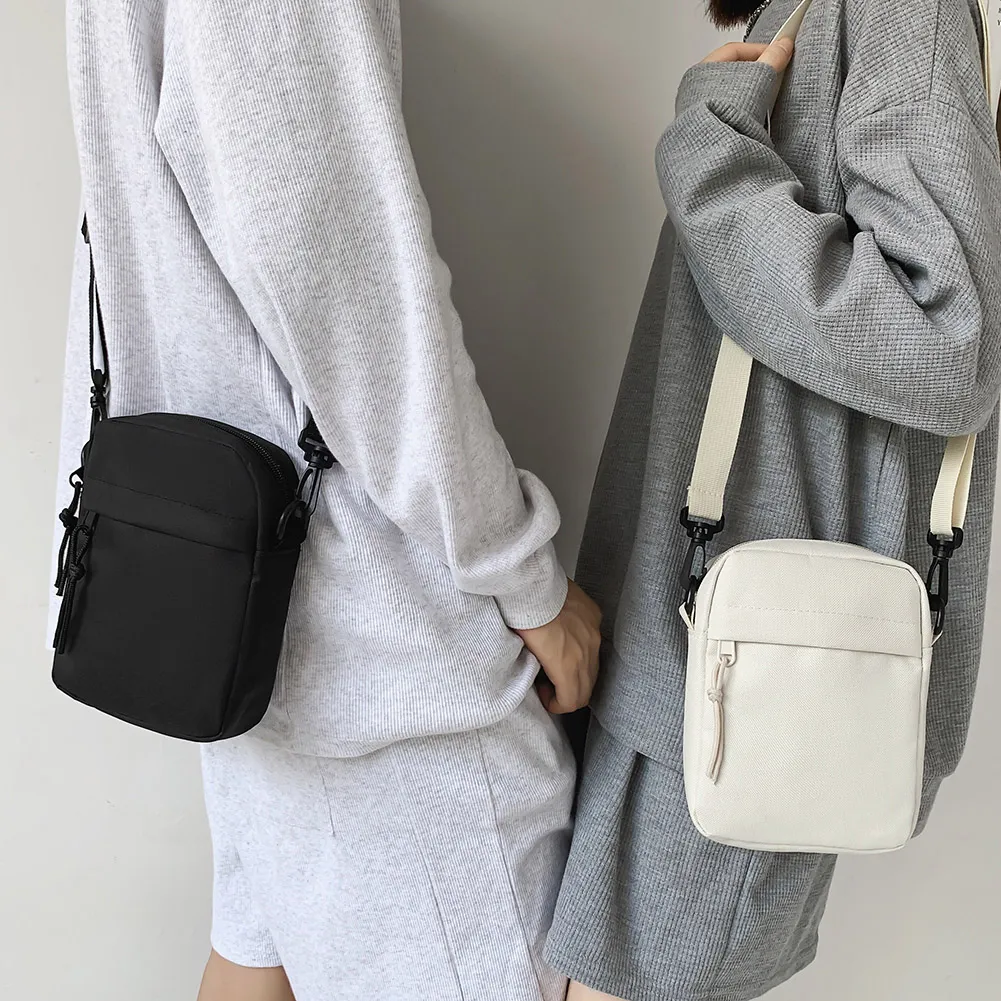 Ladies Fashion Square Sling Handbags Portable Elegant Solid Color Adjustable Strap Simple For Weekend Vacation_voghion.com