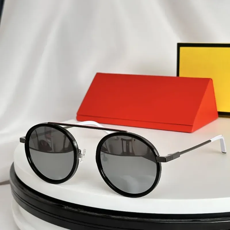 Sunglasses Women Outdoor Sunshine Beach Travel Guest Round Eyewear UV400 High Quality Design Unisex Personality Fashion_voghion.com