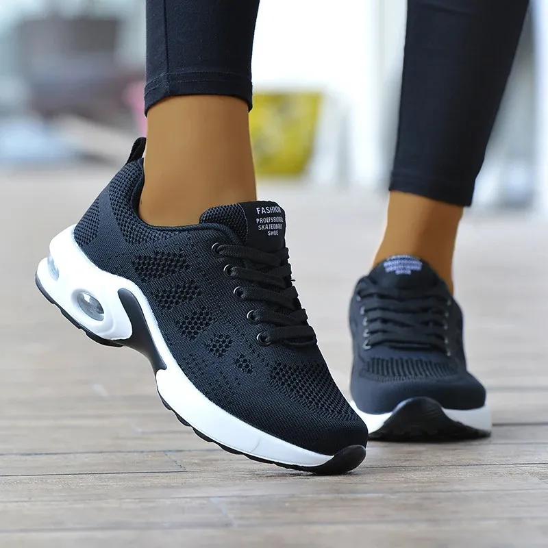 Women Comfortable Ladies Flat Womens Footwear Platform Sneakers Trainers Shoes Woman Mujer 240607_voghion.com