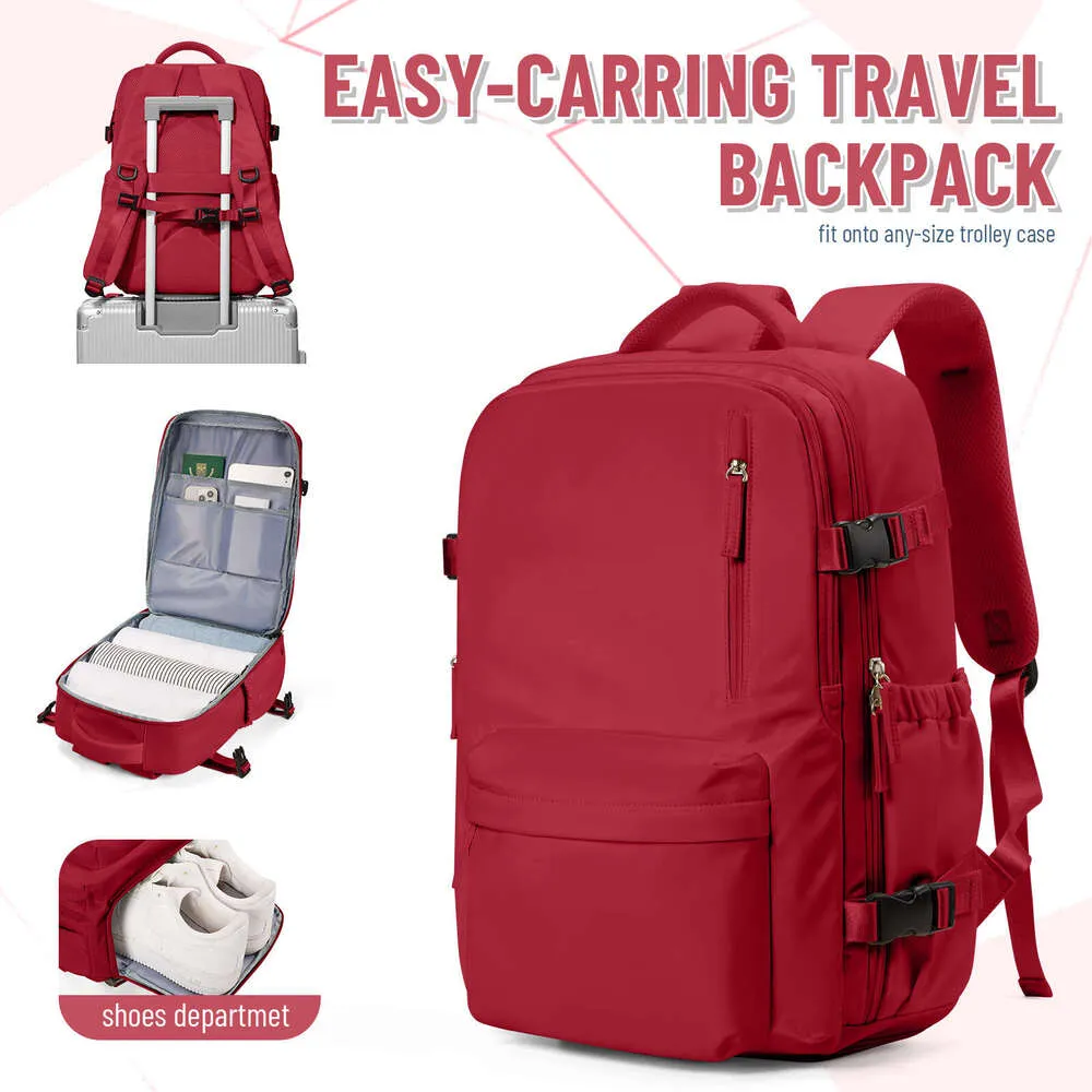 Wasserdichter Damen-Reiserucksack für die Schule, für persönliche Gegenstände, Wanderrucksack für Kurztrips, lässiger Tagesrucksack_voghion.com
