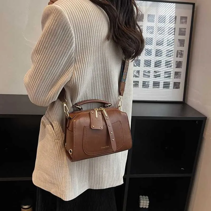 Elegante borsa donna set borsa a spalla e tracolla in pelle_voghion.com
