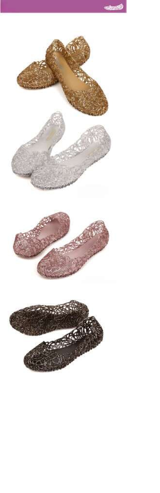 Baotou Sandals Summer Crystal Hollow Dance Flat Soft Bottom Hole Jelly Women's Shoes_voghion.com