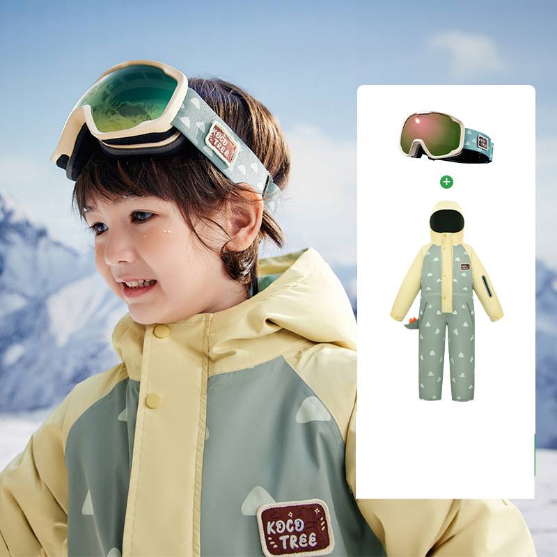 ​​Kids' Snowsuit One-Piece – Waterproof & Windproof Ski Jumpsuit For Boys & Girls (1000mm Rated, Seam-Taped, Moisture-Wicking)​​_voghion.com