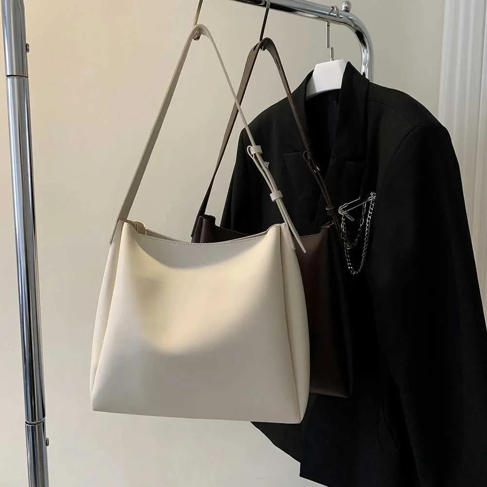 Borsa a tracolla grande capacità in pelle da donna, borsa casual a tracolla, borsa hobo e pochette, set autunno inverno Ba241106_voghion.com