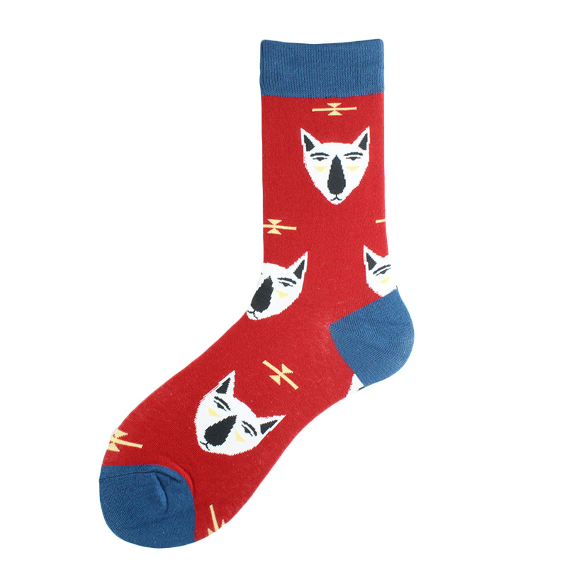 Calcetines de moda para otoño/invierno personalizados para parejas de patinetas de longitud media de marca Instagram de hip hop callejero para hombres y niños_voghion.com