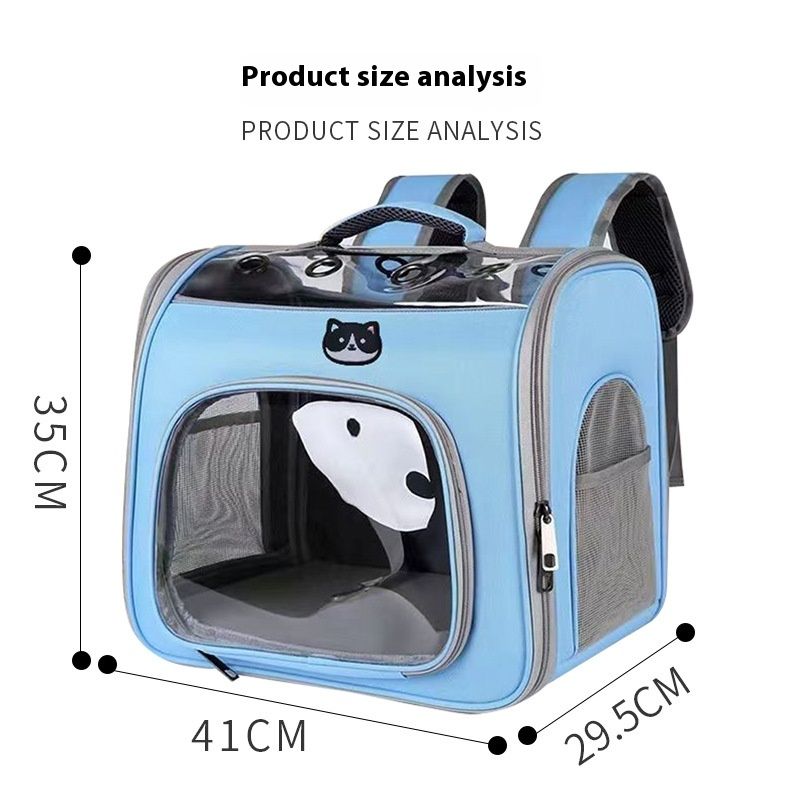 Haustiertasche Yeni einfarbige Günlük Trend Tragbare Hundetasche Büyük Kapazität Atmungsaktiver Katzenrucksack_voghion.com