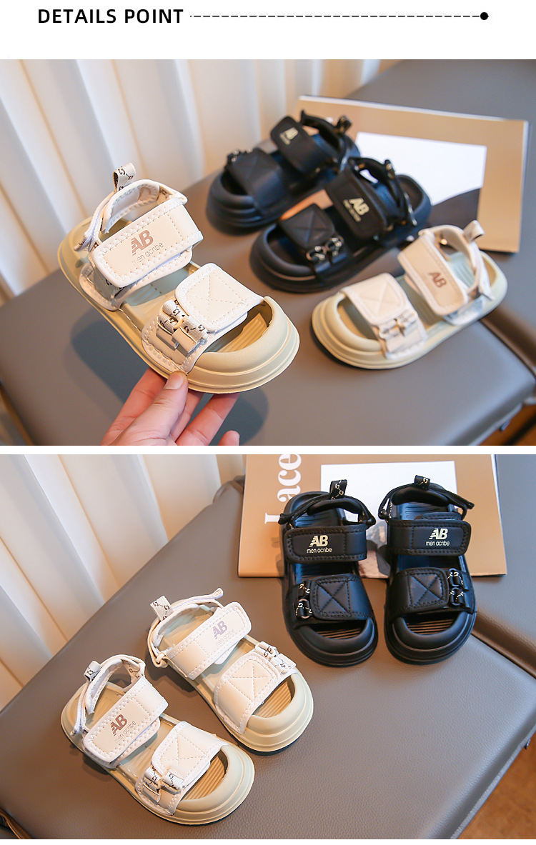 Kinder Sport Sandalen 2024 Neue Jungen Strand Mädchen Sommer Anti Rutsch Baby Schuhe Baotou_voghion.com