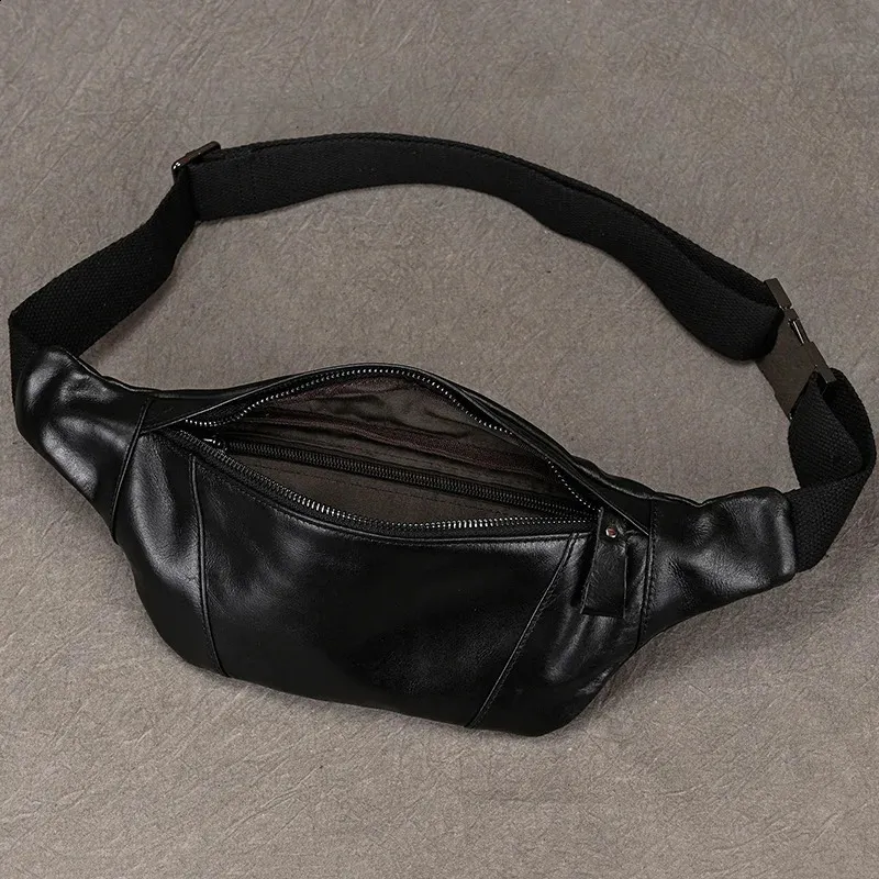 Herren Brusttaschen Crossbody Schulter Mann Männliche Leder Taille Pack SG Tasche Für Outdoor-Sport Gürteltasche Klein 240924_voghion.com