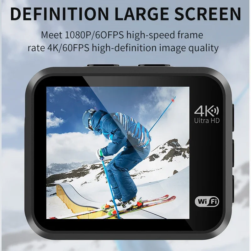 4K 60FPS Ultra HD Mini-Actionkamera mit WLAN-Fernbedienung, Bildschirm, wasserdichtem DV-Sportcamcorder, Drive-Recorder und kabelloser Webcam V8_voghion.com