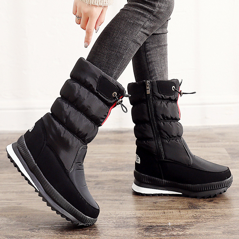 Women's Shoes snow boots women's new winter thick warm snow boots women's cotton shoes fashion ladies cotton shoes