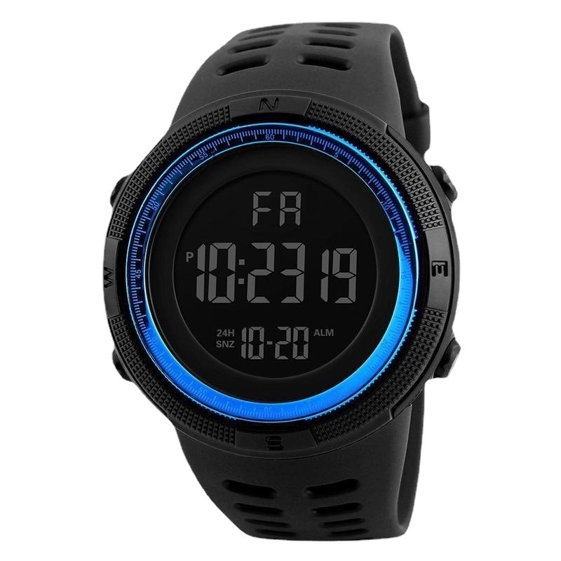 Orologio sportivo da uomo con sveglia impermeabile, elettronica, americana, per studenti all'aperto