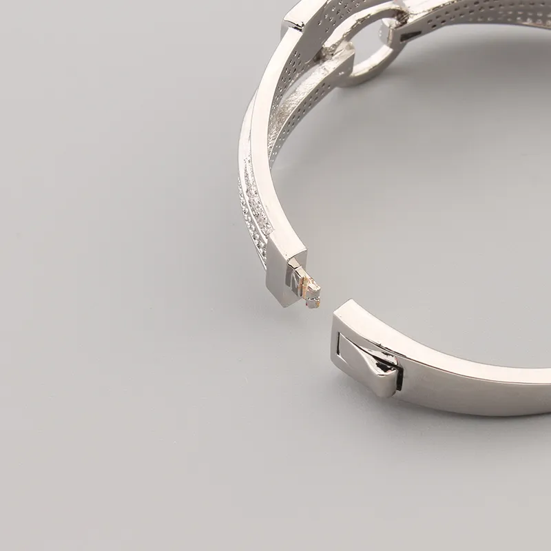 Circular Lock Gold Plated Classic Fashion Charm Leopard Bracelet Sier Bracelets For Women Daughter Mom Unisex Engagement_voghion.com