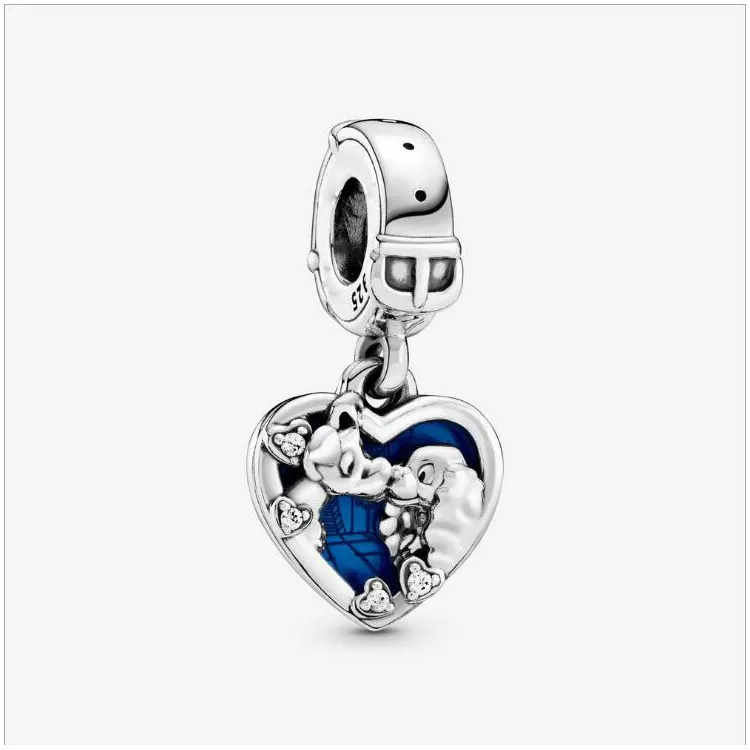 Brățări DIY din argint sterlin S, coliere, pandantiv, farmece, inimă, stea, dragoste, designer de bijuterii, accesorii_voghion.com