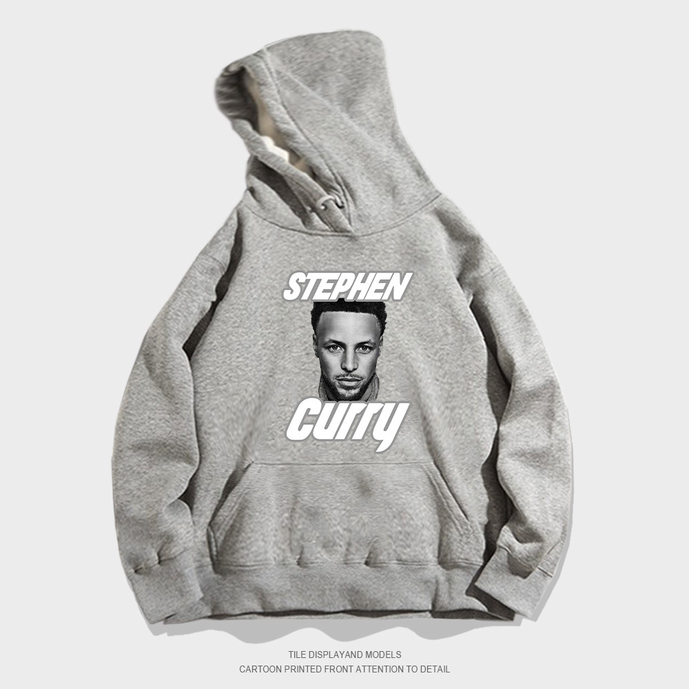 Felpa con cappuccio a Y con giacca sportiva da stella da basket a maniche lunghe alla moda in stile americano Curry_voghion.com