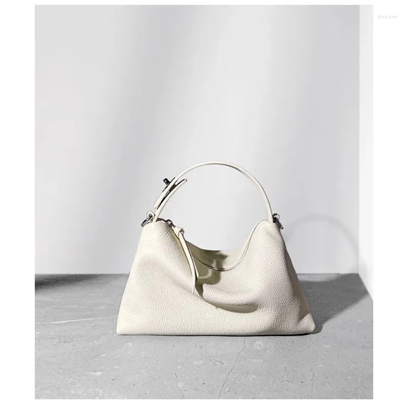 Classic Genuine Leather Women's Shoulder Bag Soft Cowhide Handbag_voghion.com