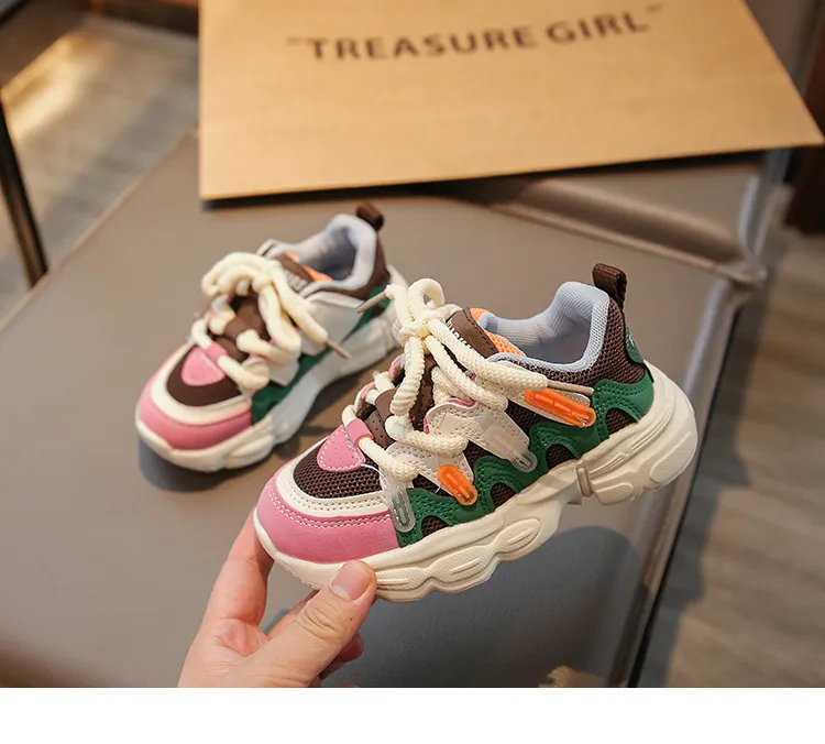 Scarpe sportive per bambini, da ginnastica, per bambini, per bambini e bambine, casual, in rete, alla moda, per la scuola, da corsa, nuove, taglie morbide_voghion.com