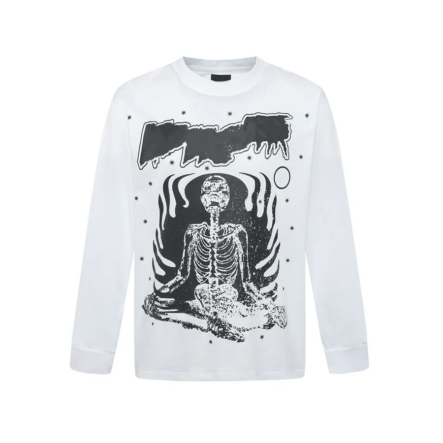 Herren Longsleeve Graffiti Hoodie Kapuzenpullover Im Oversize_voghion.com