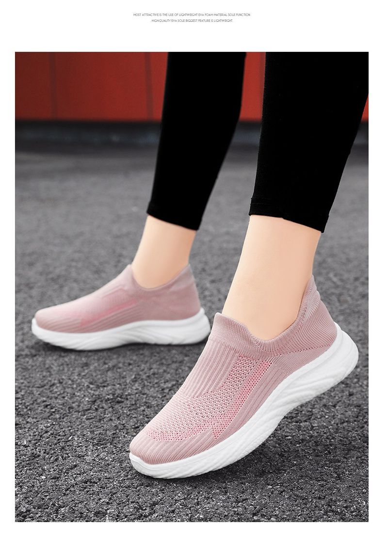 Women's Slip-on Sports Running Shoes Lightweight Casual Trainers_voghion.com