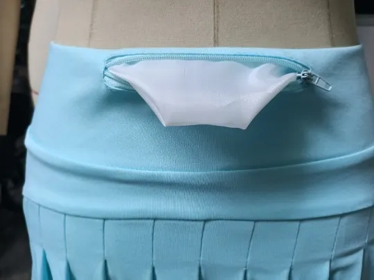 Tennis Skirts Pleated Yoga Skirt Gym Clothes Women Running Fiess Golf Pants Shorts Sports Back Waist Pocket Zipper_voghion.com