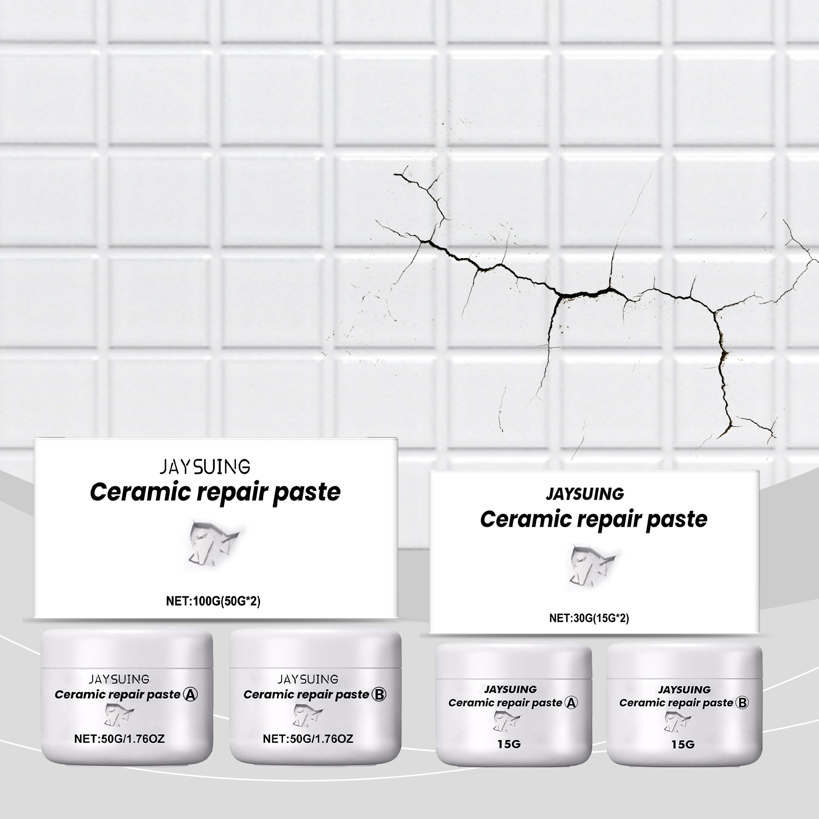 Jaysuing Tile Repair Ceramic Paste Toilet Marble Pit Glaze Repair Ceramic Tile Adhesive_voghion.com