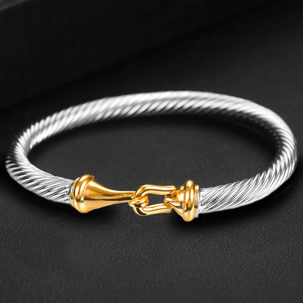 DAVID Designer Jewelry Mans DY Bangle GODKI Trendy Empilhável Cuff Para Mulheres Pulseira Completa Cubic Zircon Cristal_voghion.com