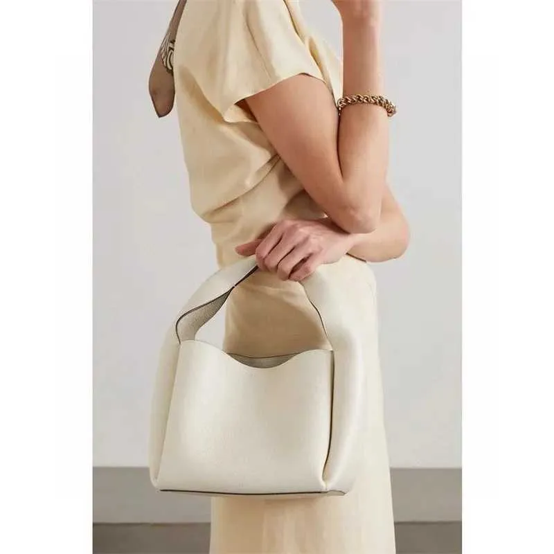 Stilvolle Handtasche Trend Minimalist Commuter Bucket Gehobene Korbtasche Damen Leder Unterarmtasche Ba241216_voghion.com