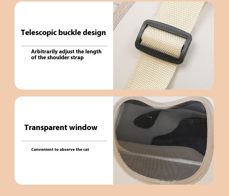 Haustiertasche, tragbare Tasche zum Ausgehen, Umhängetasche fürs Auto, kleine Hunde, atmungsaktiv, große Kapazität,_voghion.com