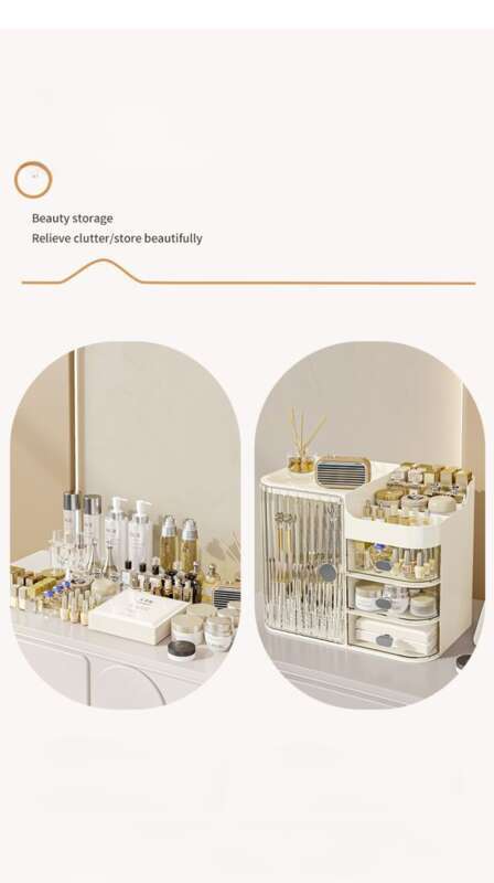 Smooth Lip Pulling And Non Jamming Makeup Box Desktop Dustproof High End Skincare Product Large Capacity Drawer Lipstick_voghion.com