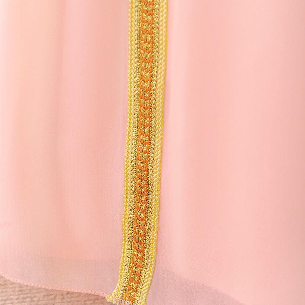 Abito per mamma e bambino, abito casual musulmano semplice in stile etnico_voghion.com