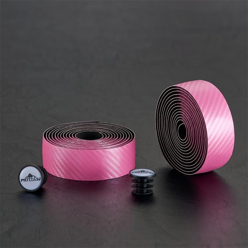 Guidão de estrada, tiras brancas coloridas de bicicleta, PU EVA resistente ao desgaste, equipamento de pilotagem antiderrapante_voghion.com