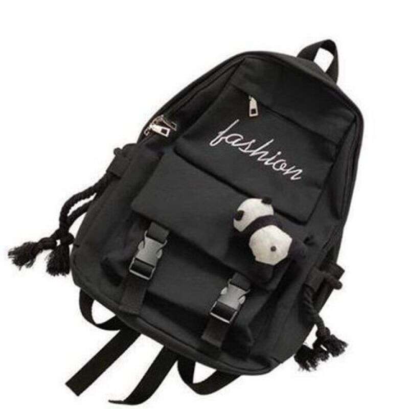 Mochilas de lona oscura para estudiantes_voghion.com