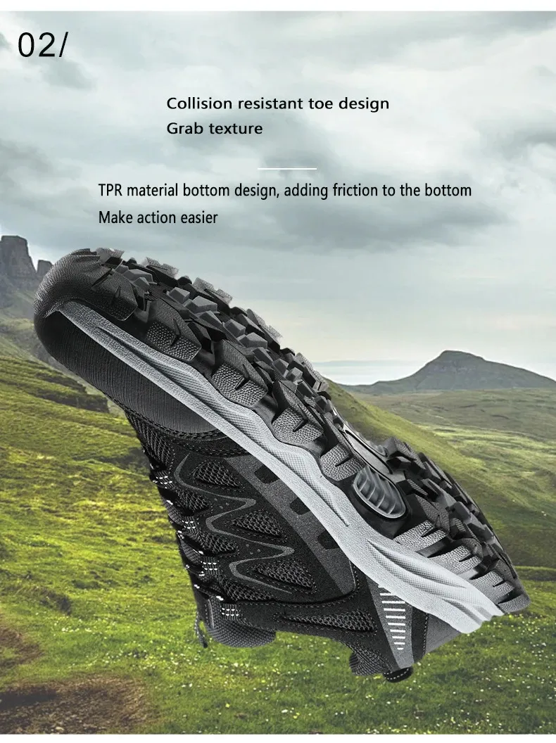Comfortable Lightweight Hiking Shoes For Men Mountaineering Gear_voghion.com