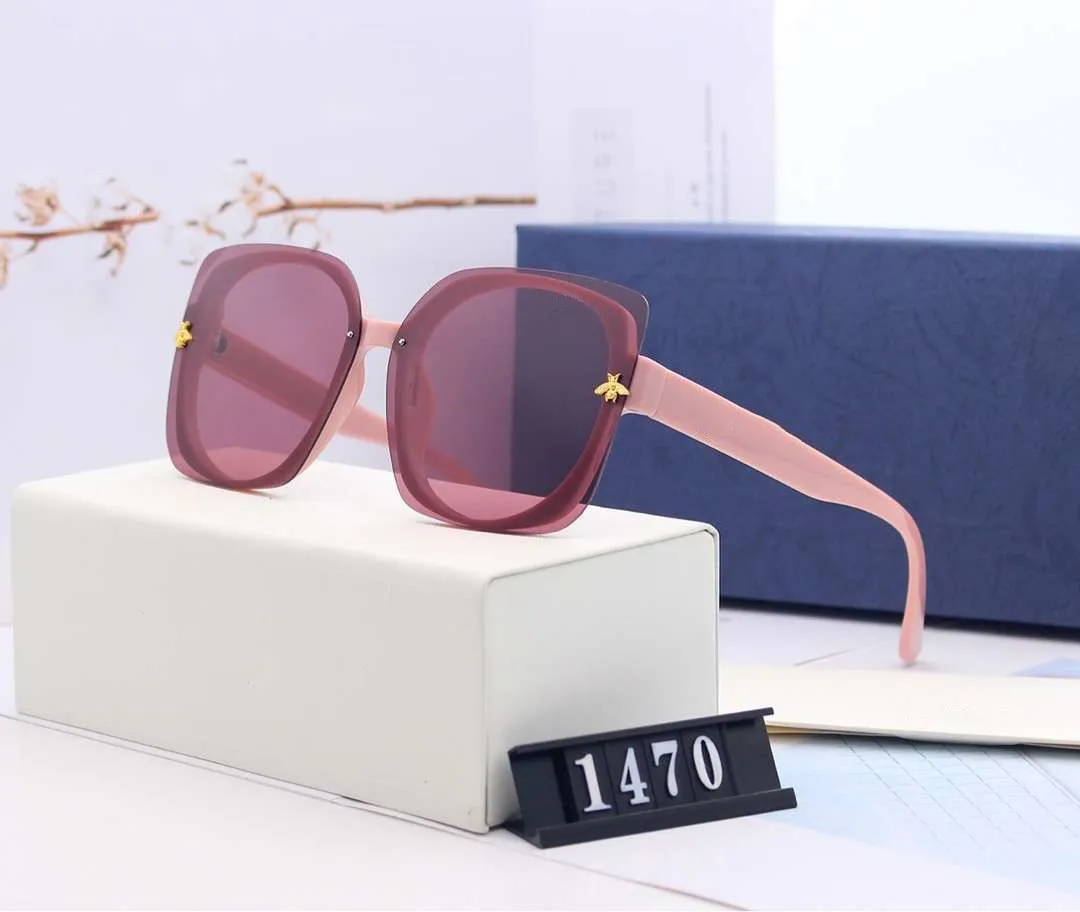 Mode-Sommer-Designer für Mann Womens Sonnenbrillen Gläser UV400 Bienen 1470 5 Farboption Hohe Qualität mit Box_voghion.com