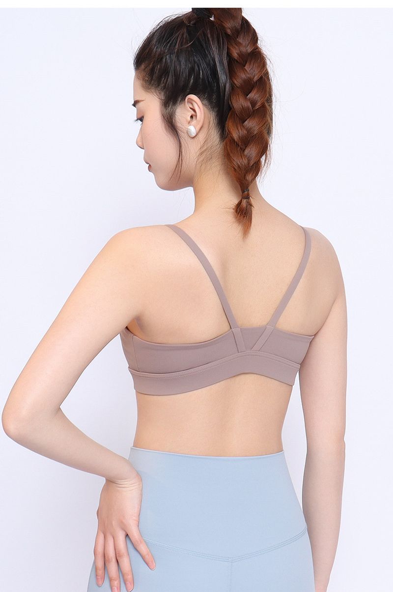 2024 New Summer Yoga Sports For Women With Beautiful Backs And External Wearing Dance Fiess Shockproof Gathering_voghion.com
