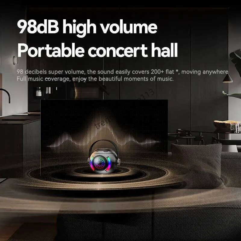 Multicolor RGB Disco-Style Karaoke Hine For Parties - Wireless Bluetooth Audio Speakers_voghion.com