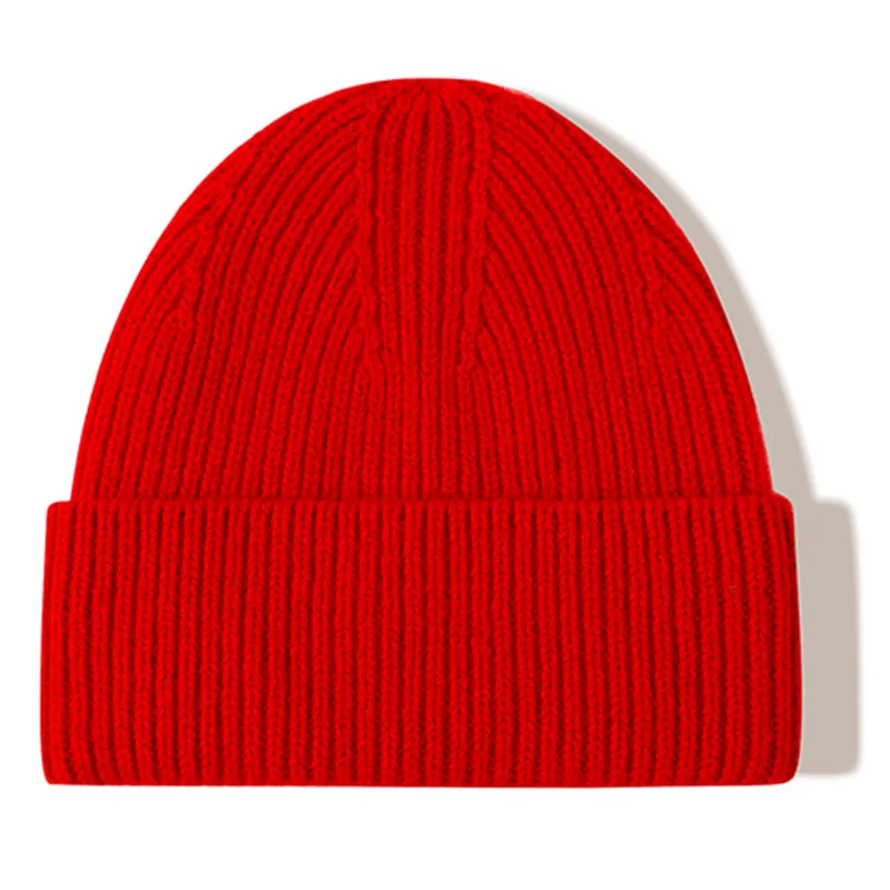 Knitted Beanie Hat For Men Luxury Wool Winter Hat Designer Style_voghion.com